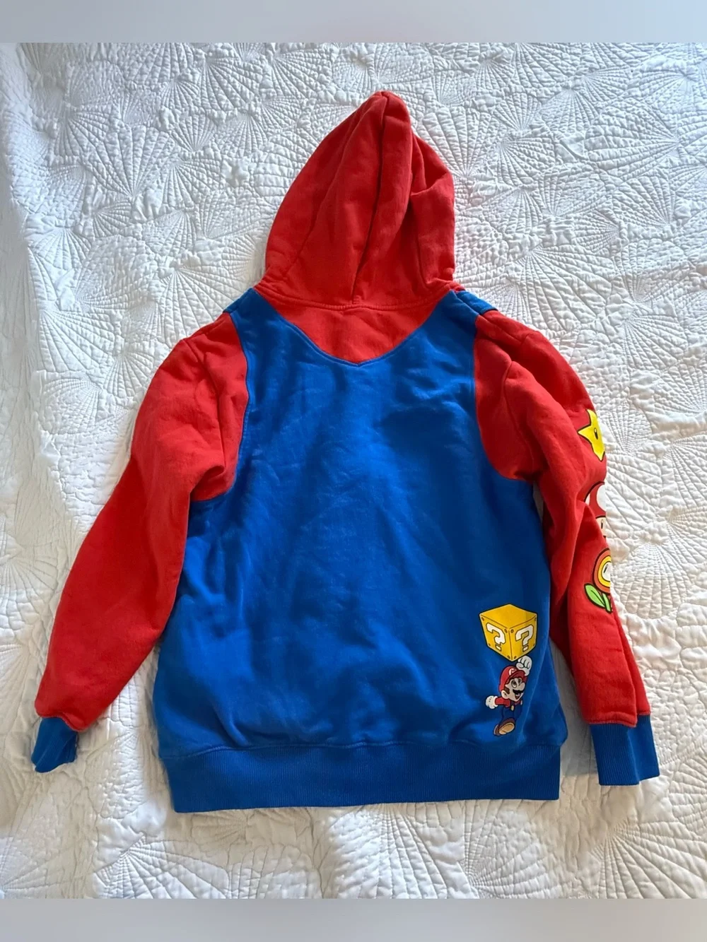 Nintendo Super Mario Red and Blue Zip Hoodie